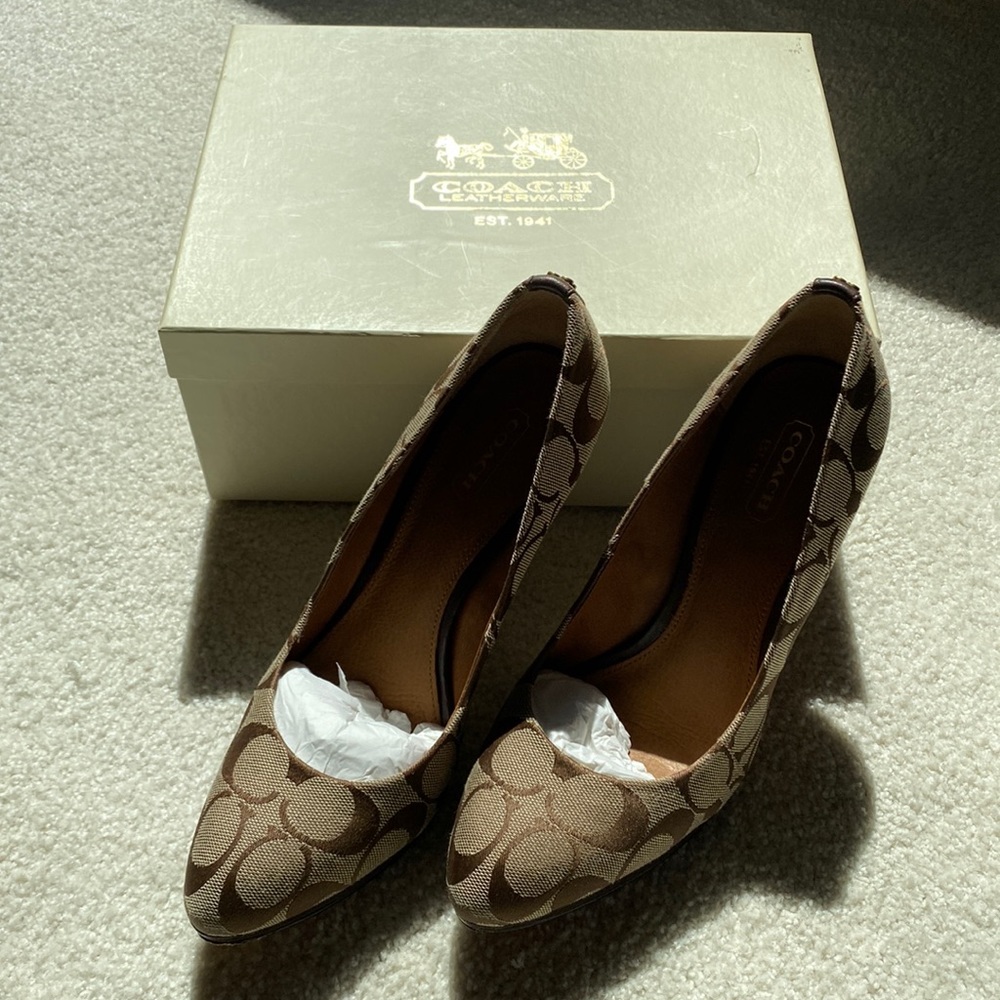Coach Caya 12cm Signature C heels